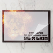 バーニングライオン感動的引用文 ペーパーパッド (折り畳み)