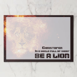 バーニングライオン感動的引用文 ペーパーパッド