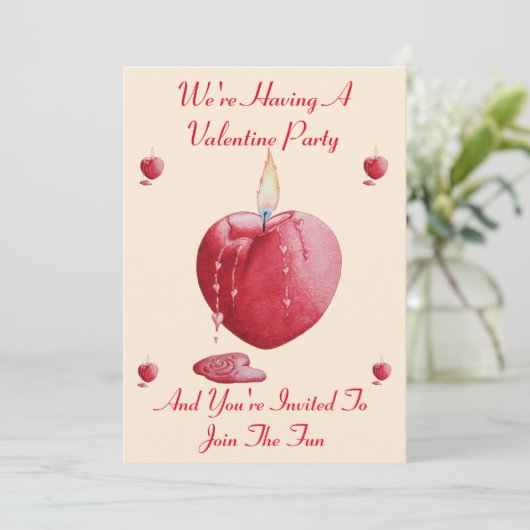 バーニングラブハートバレンタインパーティの招待状 招待状 (スタンド正面)