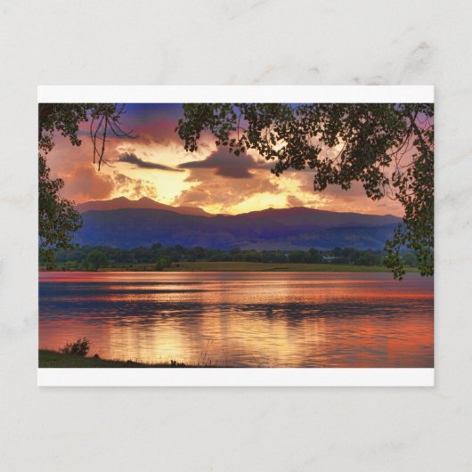 バーニングレイクサンセット ポストカード (正面)
