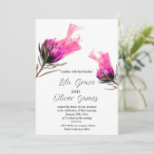 バーニング開花エレガンス結婚式招待状 招待状 (スタンド正面)