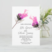 バーニング開花エレガンス結婚式招待状 招待状 (スタンド正面)