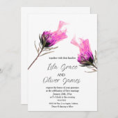 バーニング開花エレガンス結婚式招待状 招待状 (正面/裏面)