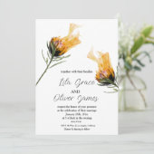 バーニング開花エレガンス結婚式招待状 招待状 (スタンド正面)