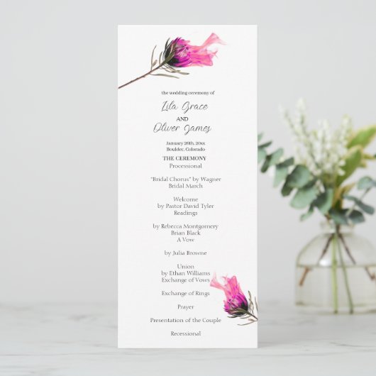 バーニング開花エレガ結婚ンスのメニュー 招待状 (スタンド正面)