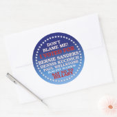 バーニーに投票！ ラウンドシール (封筒)