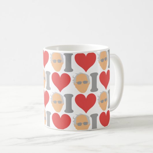 バーニーサンダースが大好き コーヒーマグカップ (正面右)