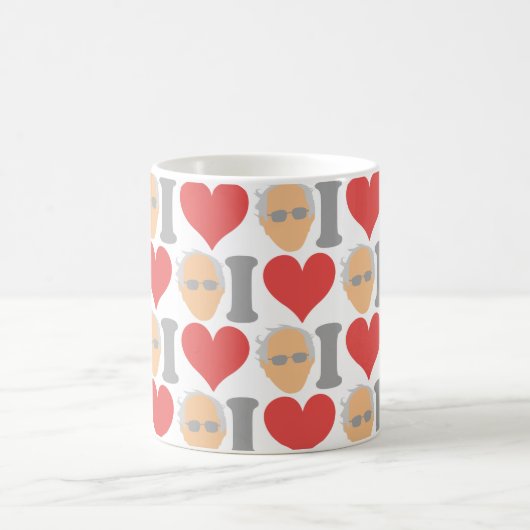 バーニーサンダースが大好き コーヒーマグカップ (中央)