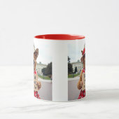 バーニーサンダースは私のヒーローかわいい犬 マグカップ (中央)