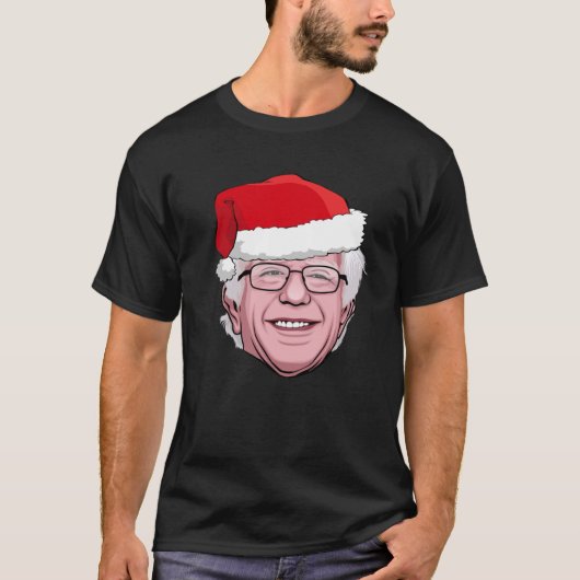 バーニーサンダースクリスマス Tシャツ (正面)
