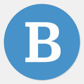 バーニーサンダースラウンド"B"ステッカー ラウンドシール