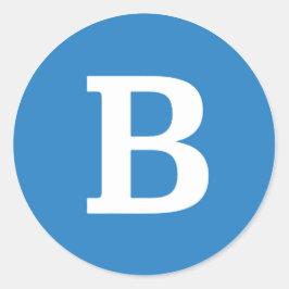 バーニーサンダースラウンド"B"ステッカー ラウンドシール