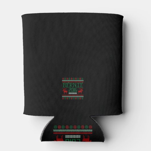 バーニーサンダース2016大統領醜いホリデーセーター 缶クーラー (裏面)