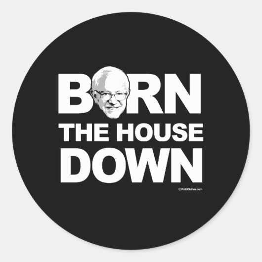 バーニーサンダース – ベルンザハウスダウン – - Politica ラウンドシール (正面)