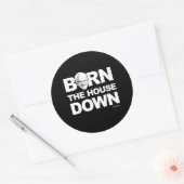 バーニーサンダース – ベルンザハウスダウン – - Politica ラウンドシール (封筒)