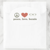 バーニーサンダーズ選挙スワッグ 楕円形シール (バッグ)