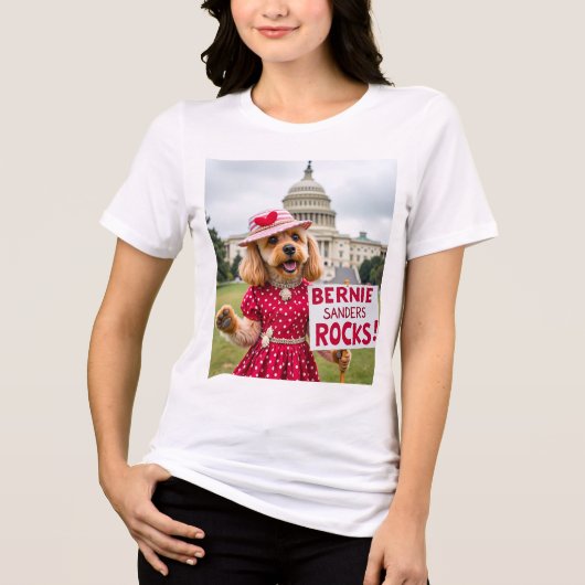 バーニーサンダーズRocks Tシャツ (正面)
