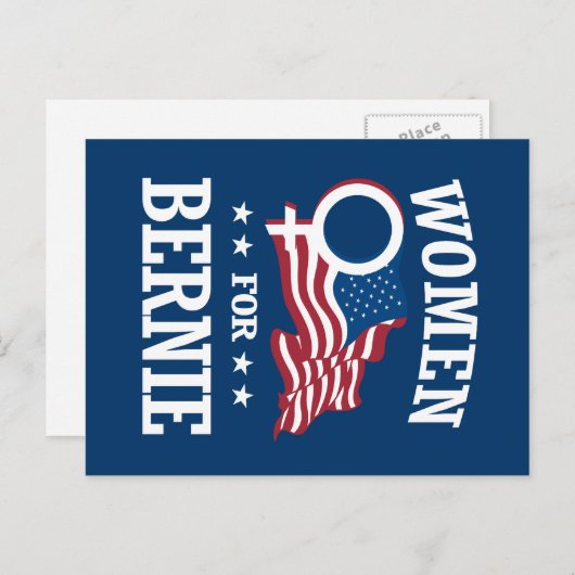 バーニーサンダー用の女性 ポストカード (正面/裏面)