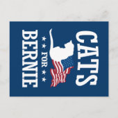 バーニーサンダー用の猫 ポストカード (正面)