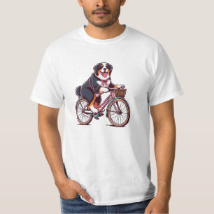 バーニーズドッグバiker、バーニーズのクルーザーバイクアドベンチャー tシャツ