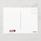 バーニーズマウンテンドッグとワイルドミックスドッグ　年賀状　2018年　戌年 ポストカード (裏面)