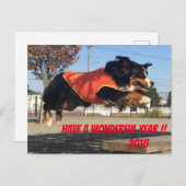 バーニーズマウンテンドッグ　年賀状　2018年　戌年 ポストカード (正面/裏面)