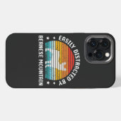 バーニーズ・マウンテン・ドッグに簡単に気を取られる iPhoneケース (裏面横)