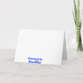 バーニーズ・マウンテン・ドッグのパーティー カード (裏面)