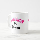 バーニーズ・マウンテン・ドッグのママ コーヒーマグカップ (正面左)