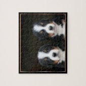 バーニーズ・マウンテン・ドッグの子犬のパズル ジグソーパズル (縦)