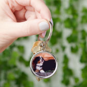 バーニーズ・マウンテン・ドッグの子犬のkeychain キーホルダー (手)