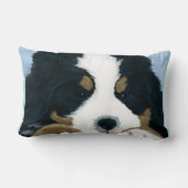 バーニーズ・マウンテン・ドッグの枕 ランバークッション (裏面)