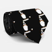 バーニーズ・マウンテン・ドッグの漫画 ネクタイ (ロール)