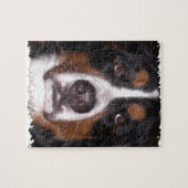 : バーニーズ・マウンテン・ドッグの" "大きい犬"犬 ジグソーパズル (横)