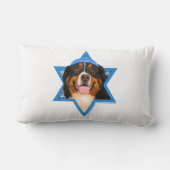 -バーニーズ・マウンテン・ドッグハヌカーのダビデの星 ランバークッション (裏面)