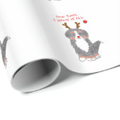 バーニーズ・マウンテン・ドッグ親愛なるサンタ…. ラッピングペーパー (ロールコーナー)