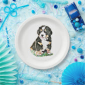 バーニーズ・マウンテン・ドッグ ペーパープレート (パーティー)