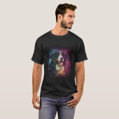 バーニーズ・マウンテン・ドッグ 宇宙 Tシャツ (正面フル)