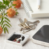 バーニーズ・マウンテン・ドッグ(Berner Sennenhund)との キーホルダー (側面)