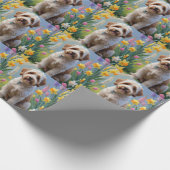 バーニードゥードル 春の花の絵 ラッピングペーパー (角)