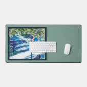 バーニー秋CAポスター デスクマット (キーボード&マウス)