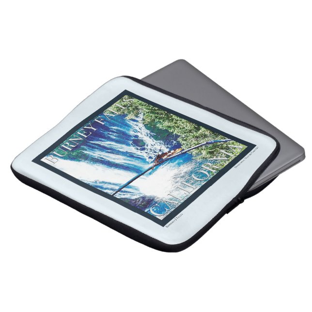 バーニー秋CAポスター ラップトップスリーブ (正面上部)