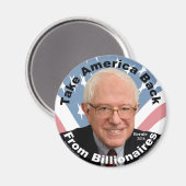 バーニー・サンダースがアメリカを磁石に戻す マグネット (正面/裏面)