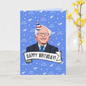 バーニー・サンダースのお誕生日おめでとう カード (黄色い花)