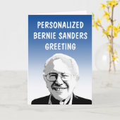 バーニー・サンダースのオリジナルグリーティングカード カード (黄色い花)