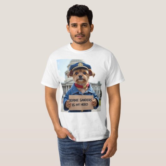 バーニー・サンダースは私のヒーロー Tシャツ (正面フル)