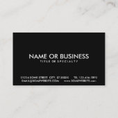 バーニー・サンダース警告ズ・レーベル 名刺 (裏面)