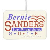 バーニー・サンダース2016年大統領選挙民主党員 カーエアーフレッシュナー (裏面)