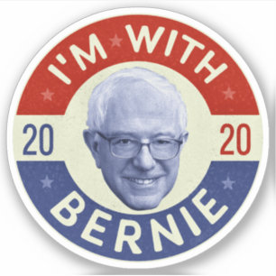バーニー・サンダース2020年民主党写真レトロ シール