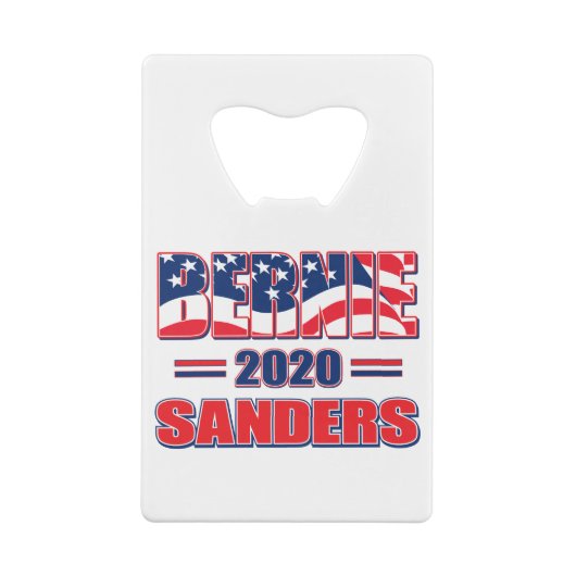 バーニー・サンダース2020 クレジットカード栓抜き (裏面)